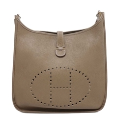 HERMES （エルメス) エヴリンPM  ショルダーバッグ エトゥープ(SV金具) トリヨン □P刻印 ランクA