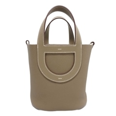 HERMES (エルメス) インザループ18 ハンドバッグ トートバッグ エトゥープ(SV金具) トリヨン B刻印 未使用品