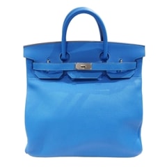 HERMES (エルメス) オータクロア40 ハンドバッグ ブルーイドラ/SV金具 トゴ U刻印 未使用品