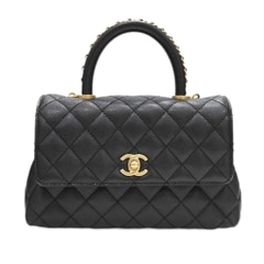 CHANEL(����ͥ�) �ȥåץϥ�ɥ�ե�åץХå�24 A92990 �ϥ�ɥХå� �֥�å�(G�ޥåȶ��) ����ӥ������� ���A