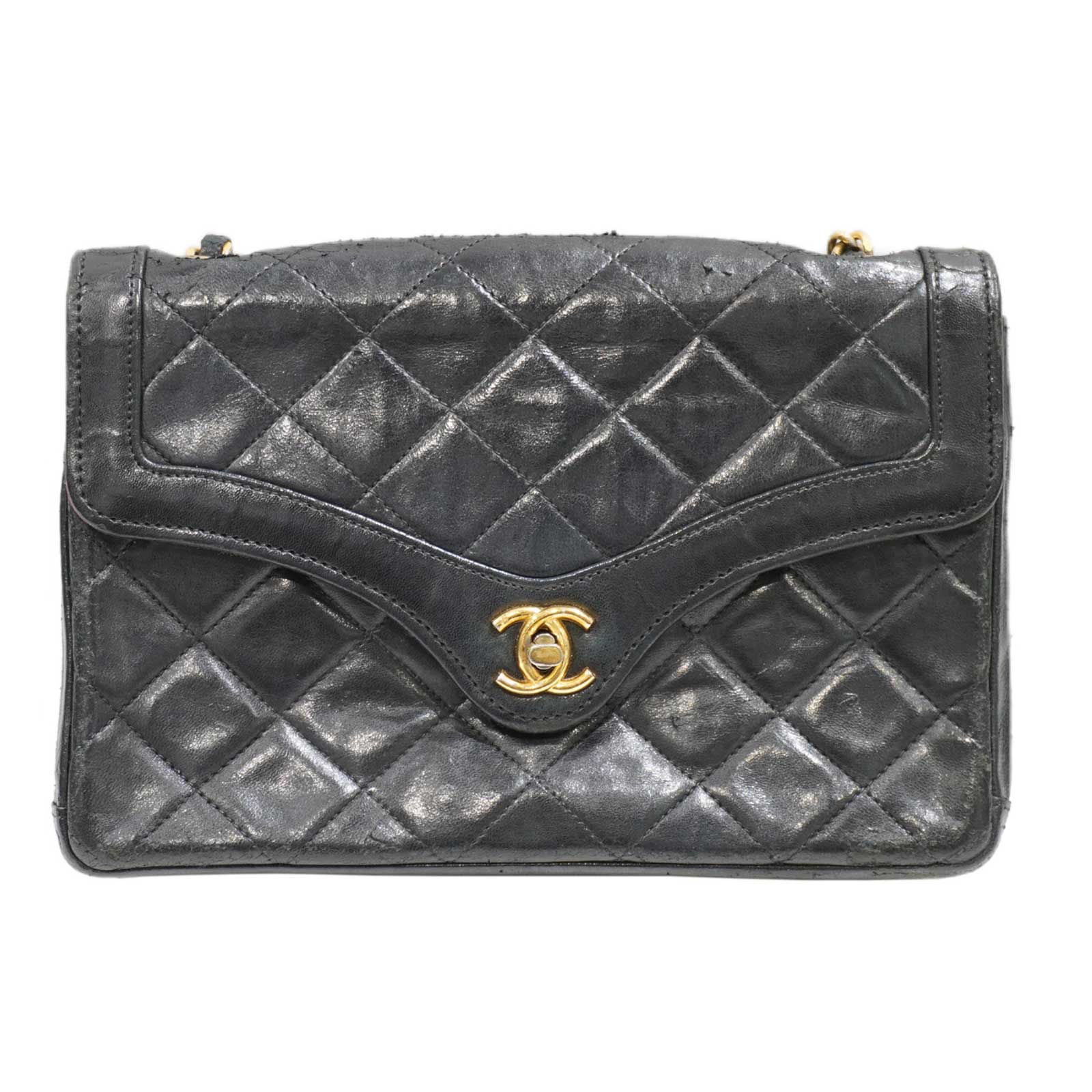 CHANEL (シャネル) ミニマトラッセ ショルダーバッグ ブラック 