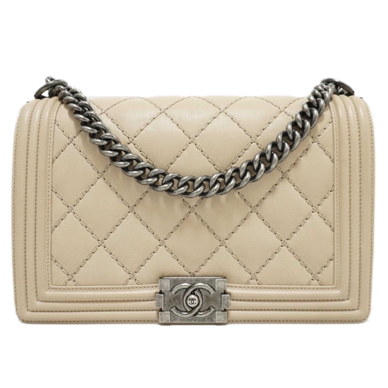 ayuchori CHANEL ベージュ レザー ハンドバッグ 0000000073972_v7Y3CFf.jpg