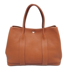 HERMES (エルメス) ガーデンパーティPM ハンドバッグ トートバッグ キュイーブル ネゴンダ X刻印 ランクA
