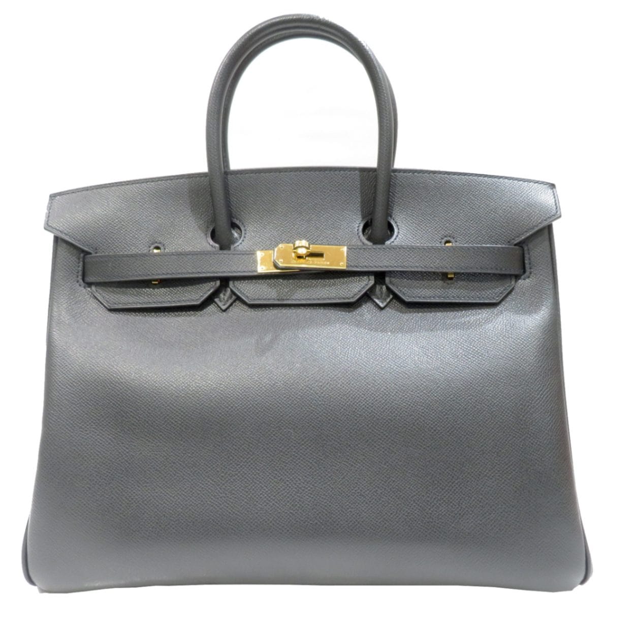 HERMES（エルメス) バーキン35 ハンドバッグ ブラック/G金具 エプソン 