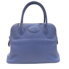 HERMES(エルメス) ボリード31 ハンドバッグ ブルーブライトン(G金具) トリヨン C刻印 Aランク
