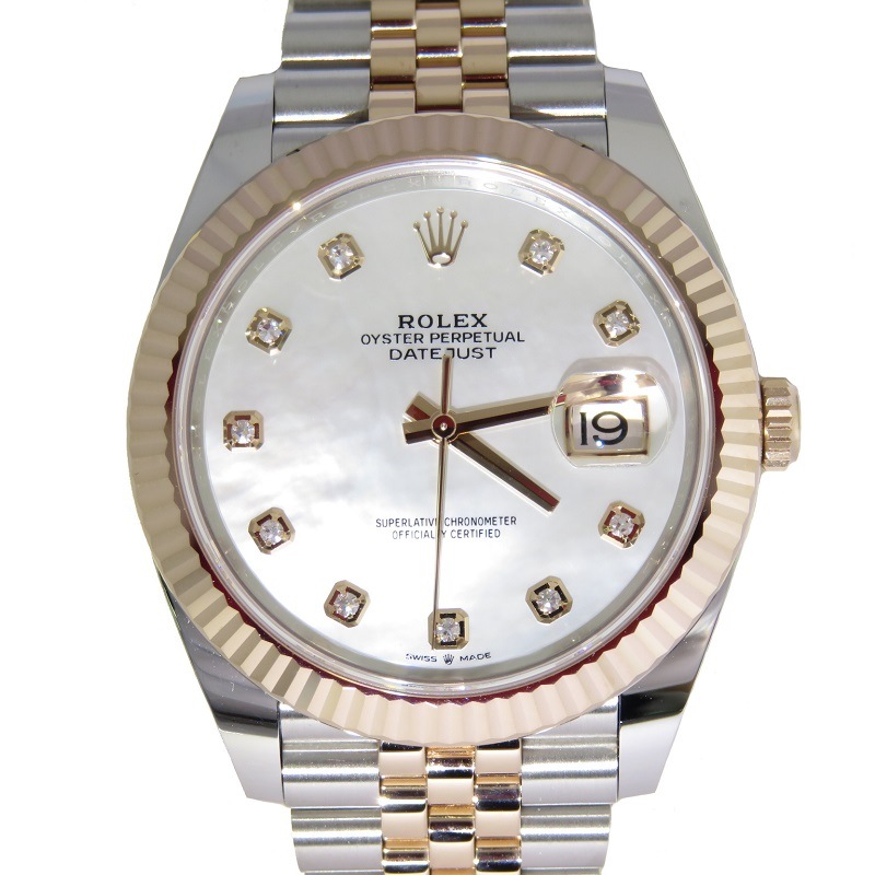 Rolex 勢いづい date just ロレックスデイトジャスト ダイヤ 文字盤 金無垢