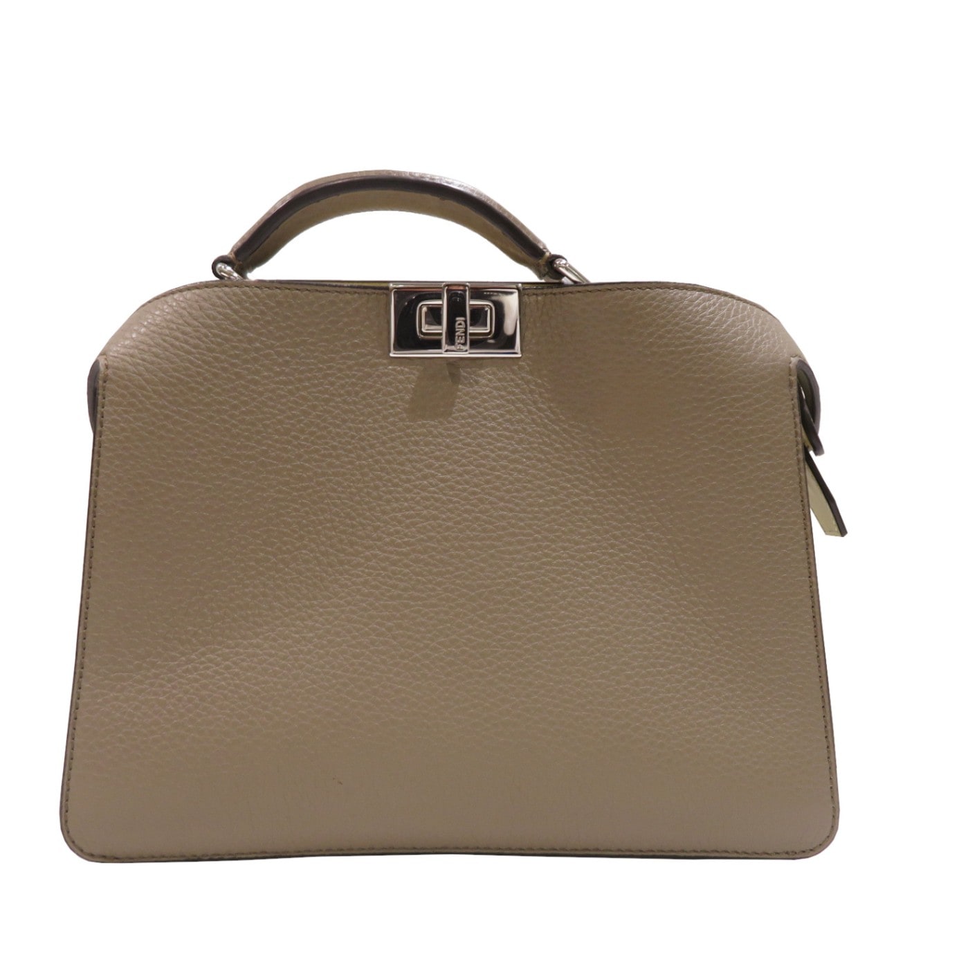 FENDI (フェンディ) ピーカーブーセレリア ハンドバッグ グレージュ 