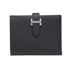 HERMES (エルメス) ベアンコンパクト ブラック(SV金具) エプソン B刻印 未使用 A267