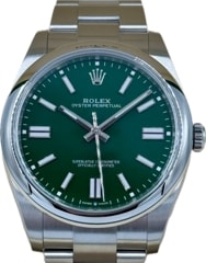 ROLEX(ロレックス) オイスターパーペチュアル41 124300 グリーン 未使用 心斎橋店 CAT-115