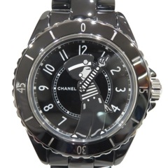 CHANEL(シャネル) マドモアゼル J12 ラパウザ 腕時計 H7609 ブラックラッカー SS 未使用品 O-139 銀座店
