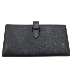 HERMES (����᥹) �٥��󥹥ե� ���� Ĺ���� �����֥�å� ���ץ��� U��� ̤������ B68 ���Ź