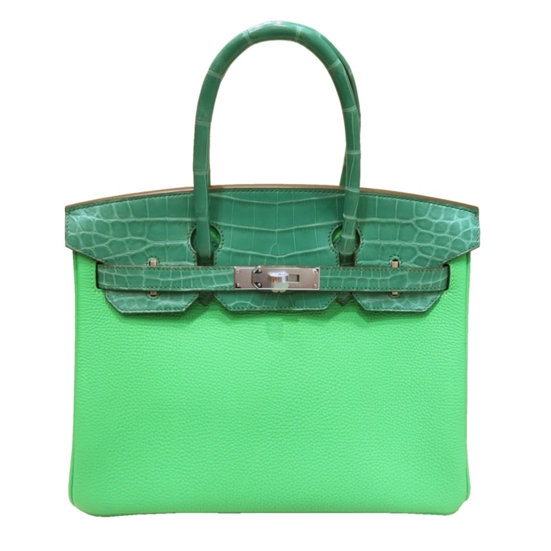 HERMES (エルメス) バーキン30タッチ ヴェールコミック/SV金具