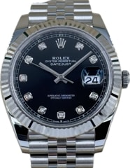 ROLEX(ロレックス)デイトジャスト41 126334 ブラック10P 未使用品 心斎橋店 CAT-152