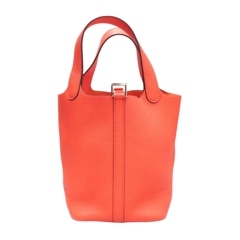 HERMES (エルメス) ピコタンPM ハンドバッグ ローズテキサス(SV金具) トリヨン D刻印 未使用 C11