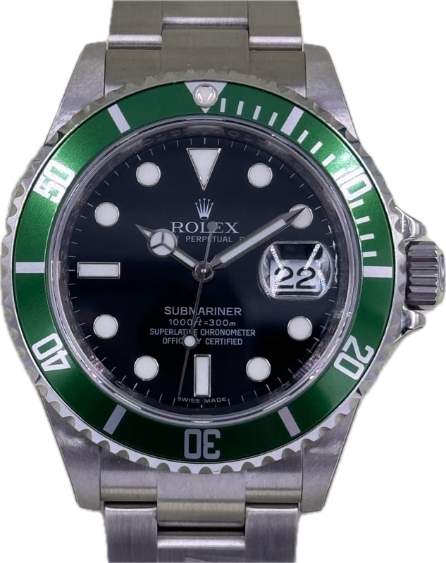 ROLEX(����å���)���֥ޥ꡼�� 16610LV �֥�å� ��Ʊ ���ض�Ź CAT-171