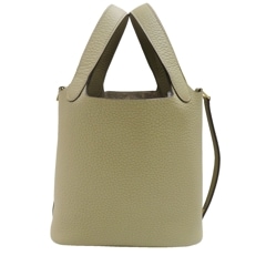 HERMES (エルメス) ピコタンPM ハンドバッグ ベージュマルファ(SV金具) トリヨン W刻印 未使用品 D54 銀座店