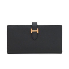 HERMES(エルメス)ベアンスフレ 長財布 ブラック/G金具 エプソン W刻 未使用 UG-49（上野店）