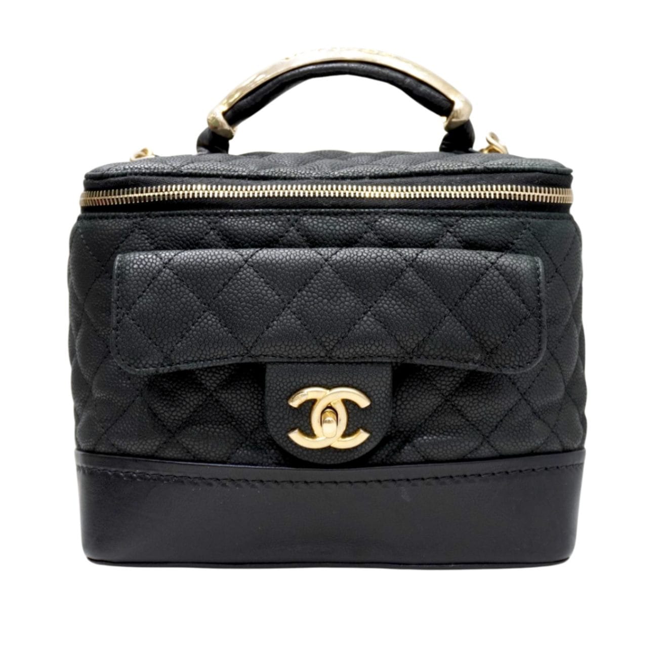 CHANEL(シャネル) マトラッセバニティチェーンショルダー ブラック(G 