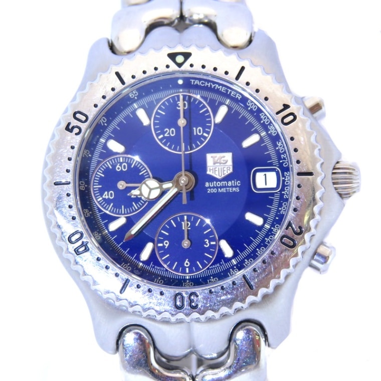 TAGHEUER（タグホイヤー）セル クロノグラフ 青文字盤 1998年4月