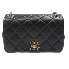 CHANEL(����ͥ�) CHANEL19�ߥ˥ե�åץޥȥ�å��������󥷥����� ���������Хå� AS4780 �֥�å�(G���) �쥶�� A��� C116 ���Ź