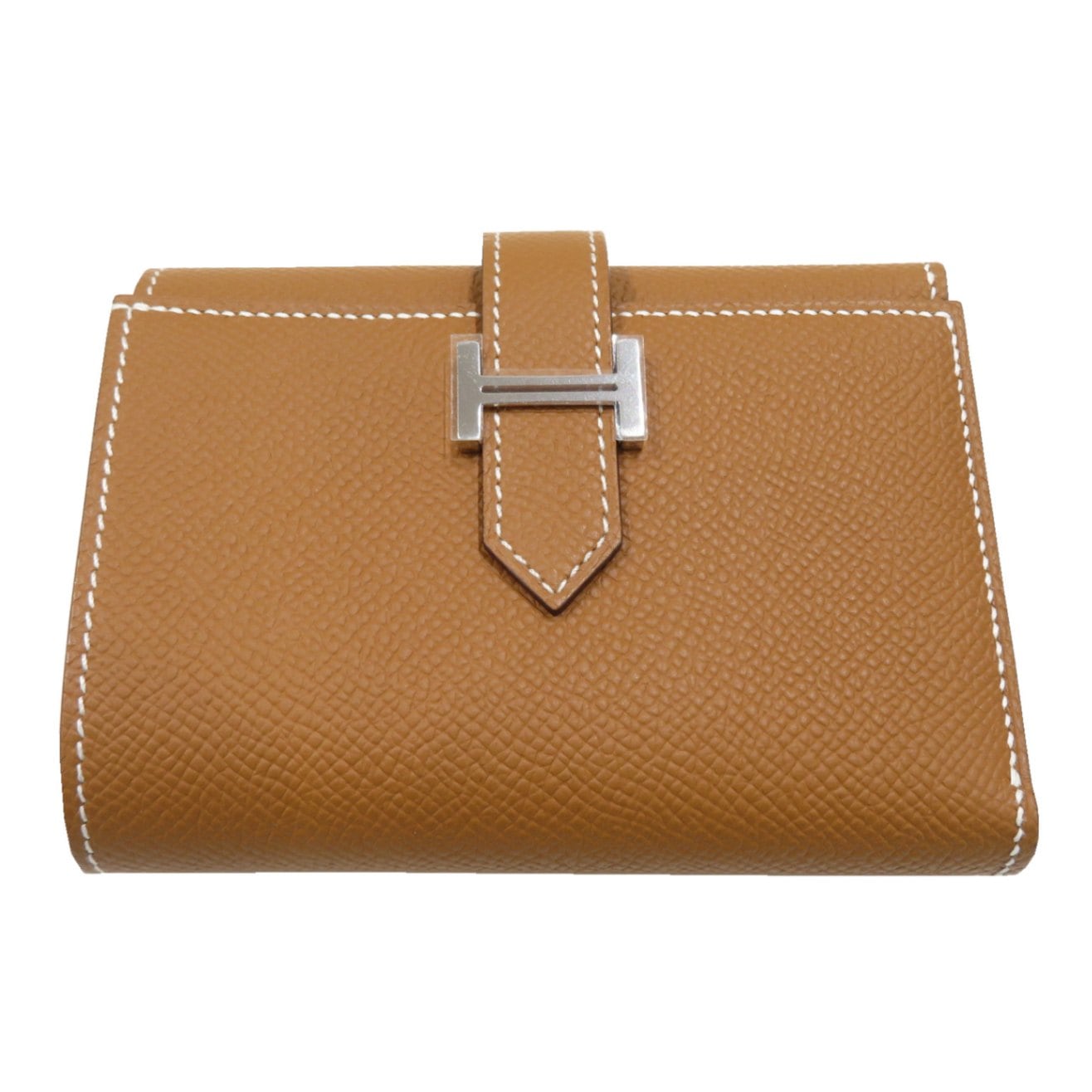 HERMES (エルメス) ベアンコンビネ 財布 折財布 ゴールド(SV金具
