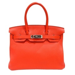 HERMES (エルメス) バーキン30 ハンドバッグ カプシーヌ/SV金具 トゴ □Ｑ刻印 ランクA D128 銀座店