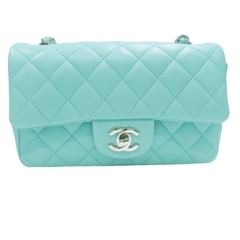 CHANEL(シャネル) ミニマトラッセ20 ショルダーバッグ A69900 ブルーグリーン(SV金具) ラム Aランク E57 銀座店