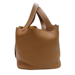HERMES (エルメス) ピコタンMM ハンドバッグ ゴールド(SV金具) トリヨン B刻印 Aランク D149 銀座店