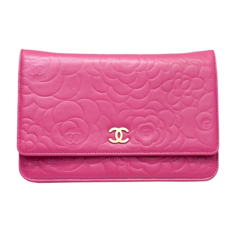 【匂いなし】シャネル/チェーンウォレット/カメリア/ギャランティカード付/表参道 maruman777_cnf0156