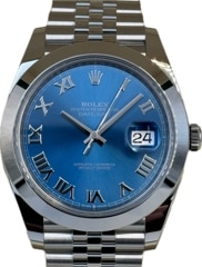 ROLEX (����å���) �ǥ��ȥ��㥹��41 126300 ���������֥롼/�����ޥ� SS ̤������ ���ض�Ź CAT-308