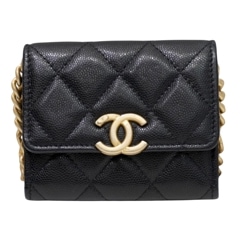 CHANEL(����ͥ�) �ߥ˥������󥦥���å� ���������Хå� �֥�å�(G�ޥåȶ��) ����ӥ� ���A EE54 ���Ź