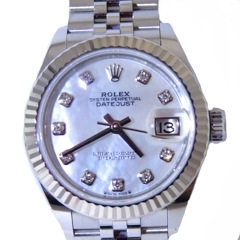 ROLEX（ロレックス）デイトジャスト28 279174 シェル文字盤 10Pダイヤ 2022年10月 ジュビリー UG-75 中古AB 上野店