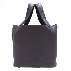 HERMES (エルメス) ピコタンPM トートバッグ プルノワール(SV金具) トリヨン W刻印 未使用 E140 銀座店