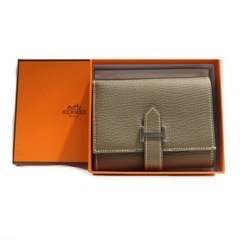 HERMES（エルメス）ベアンコンビネ エトゥープ シェーブル シルバー金具 U刻印 未使用完品 上野店