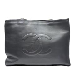 CHANEL (����ͥ�) �����ޡ���������ơ�����������ȡ��� �֥�å�/G��� �쥶�� ���A E171 ���Ź