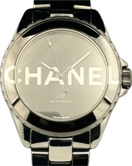 CHANEL(����ͥ�) J12 ������ƥåɥɥ�����ͥ� H7418 �֥�å�  ̤������ ���ض�Ź CAT-359