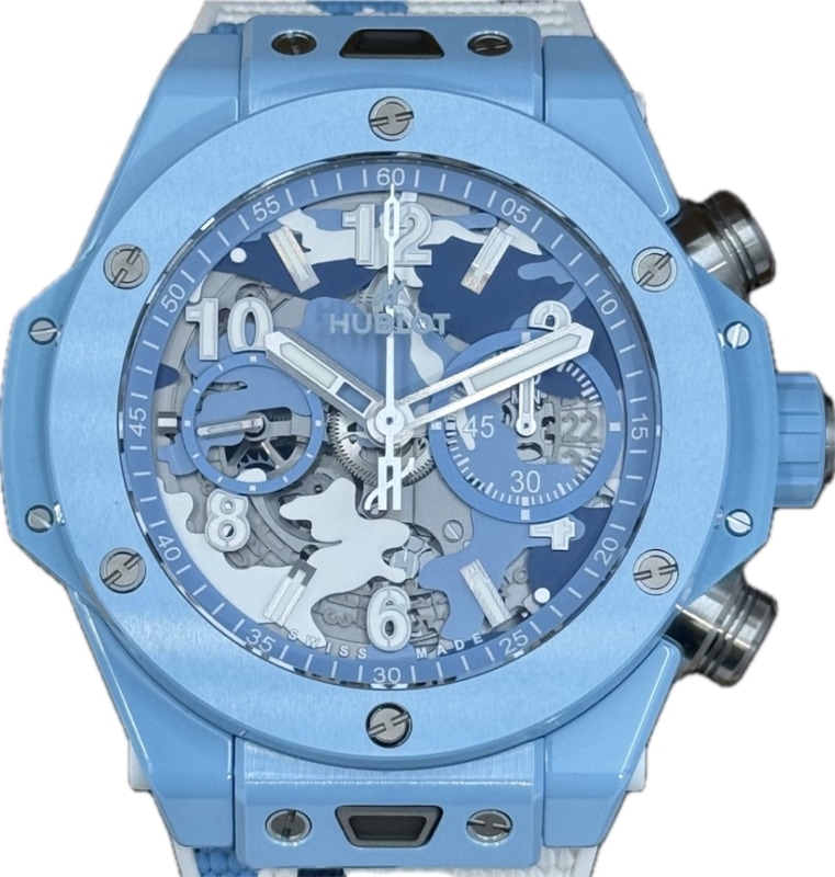 HUBLOT (���֥�) �ӥå����Х� ���˥� �������֥롼���� ���ܸ���100�� 421.EX.01910.RX.JCAM ̤���� ���ض�Ź CAT-424