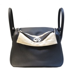 HERMES（エルメス)リンディ26 ブラック/SV金具 トリヨンクレマンス Ｗ刻 未使用(上野店）