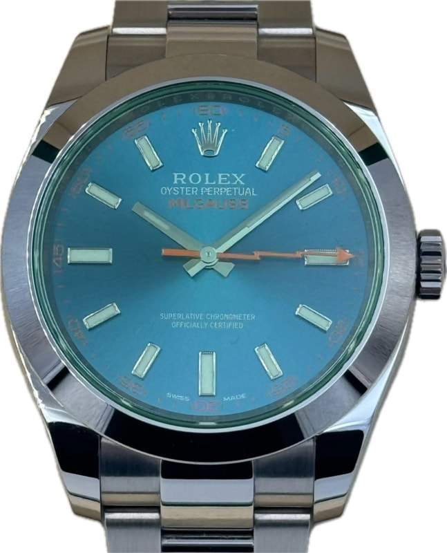 ROLEX (����å���) �ߥ륬���� 116400GV Z�֥롼 ����� ���ض�Ź CAT-452