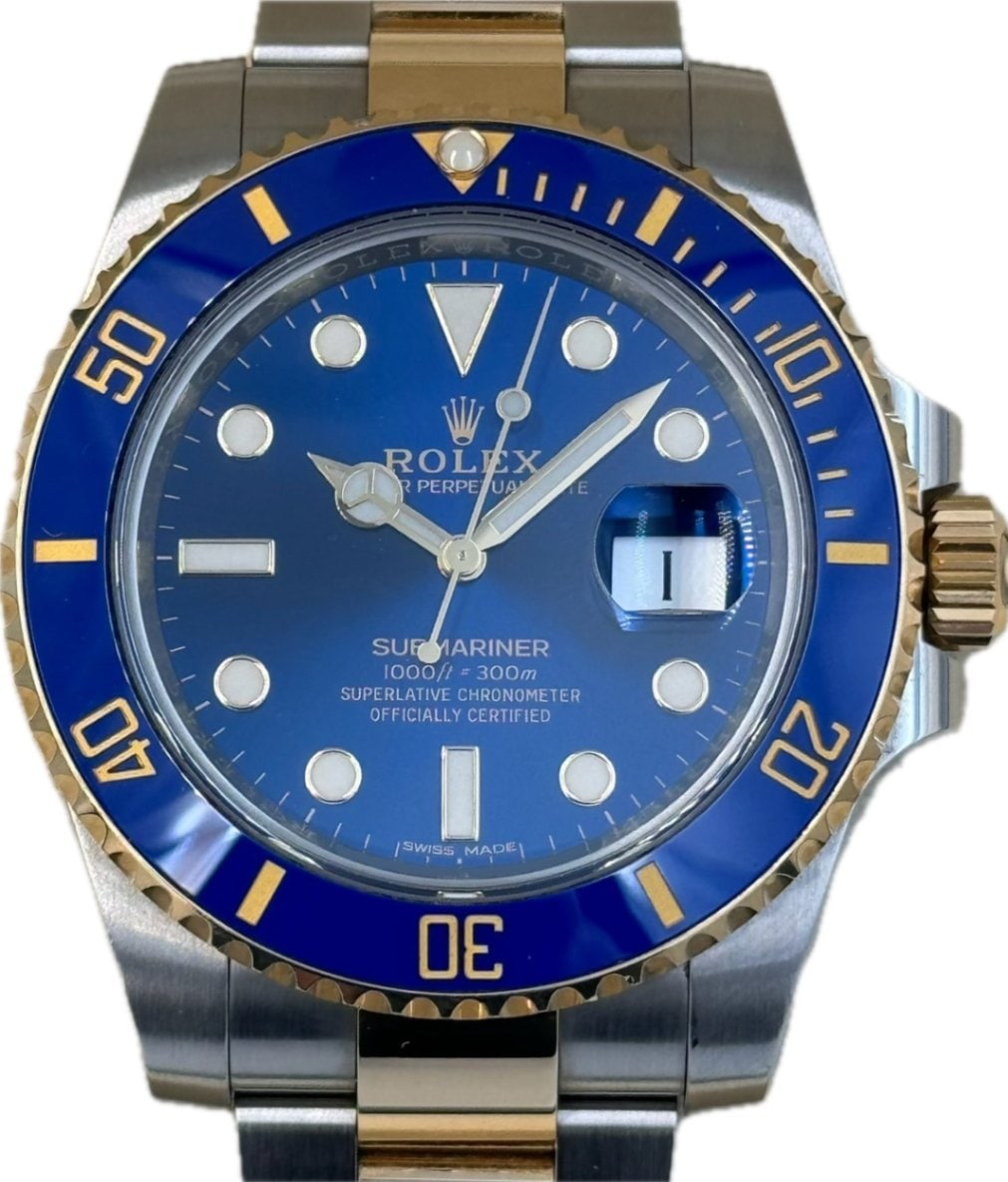 ROLEX (ロレックス) サブマリーナデイト 116613LB ブルー SS/YG 中古品