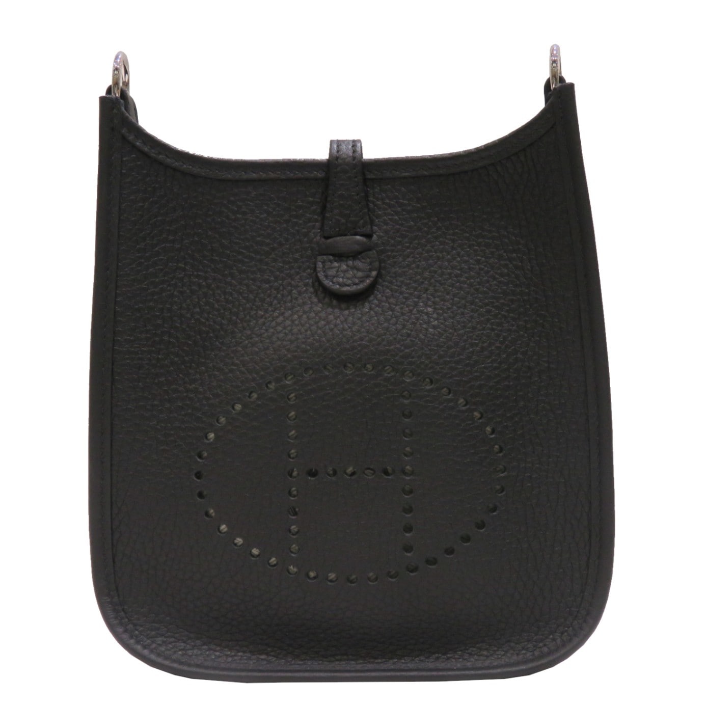 HERMES (エルメス) エヴリンTPM ショルダーバッグ ブラック/SV金具 