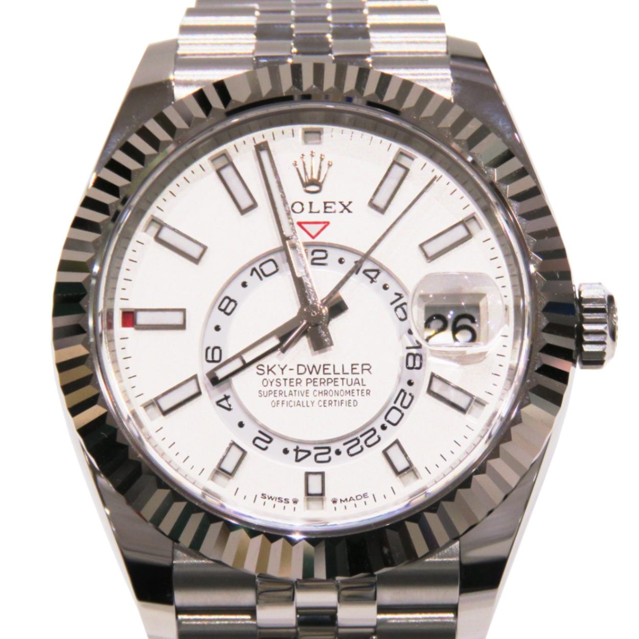 ROLEX (ロレックス) スカイドゥエラー 腕時計 336934 ホワイト SS/WG 