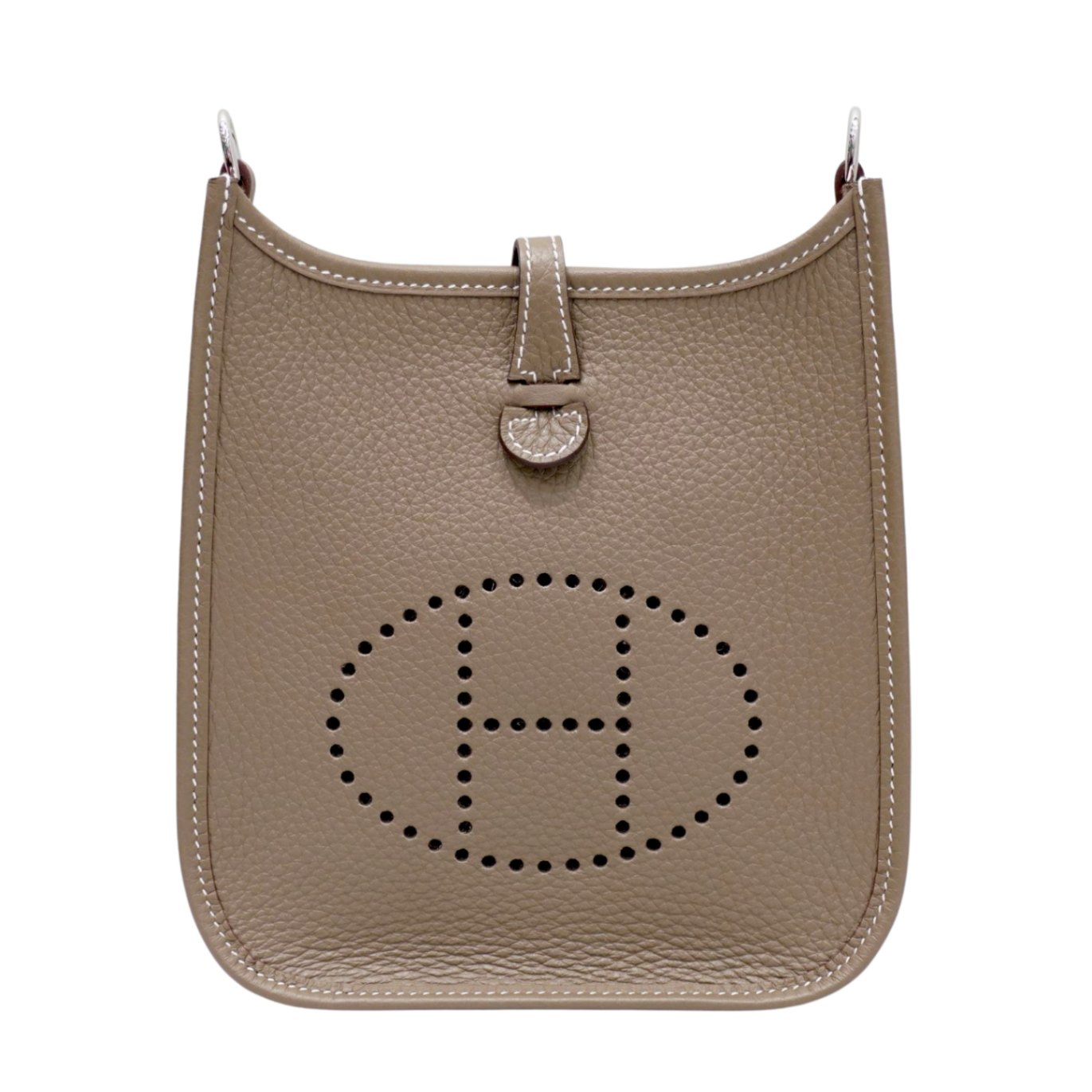 HERMES (エルメス) エヴリンTPM ショルダーバッグ エトゥープ/SV金具