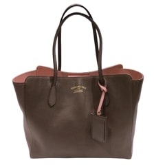 GUCCI(���å�) �������󥰥ȡ��� �ȡ��ȥХå� 354397 �֥饦�� �쥶�� A��� F108 ���Ź