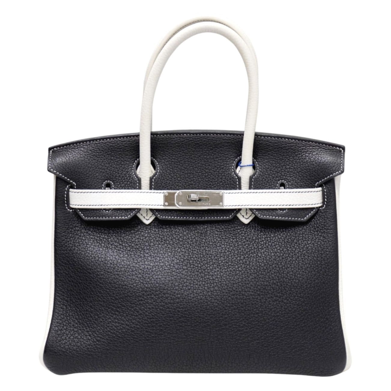HERMES （エルメス) バーキン30 パンダ ハンドバッグ ブラック