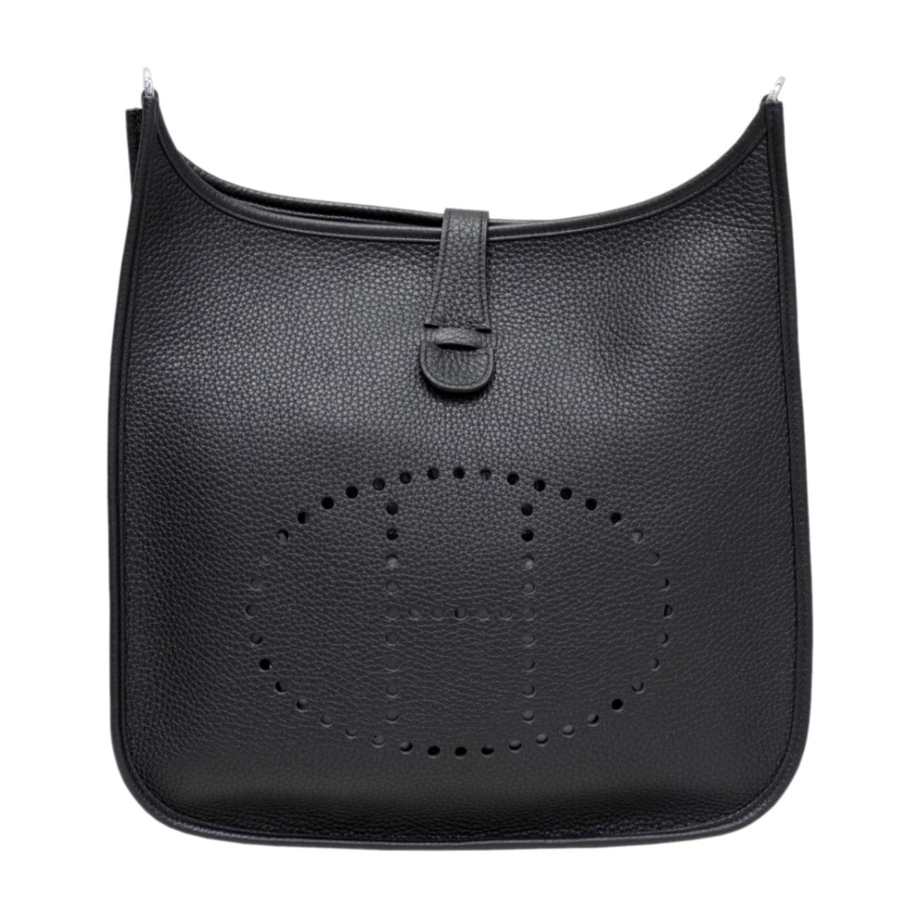 HERMES (エルメス) エヴリンⅢGM ショルダーバッグ ブラック/SV金具  