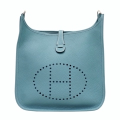 HERMES (エルメス) エヴリンPM ショルダーバッグ ニューブルージーン/SV金具 トリヨン W刻印 未使用 G175 銀座店