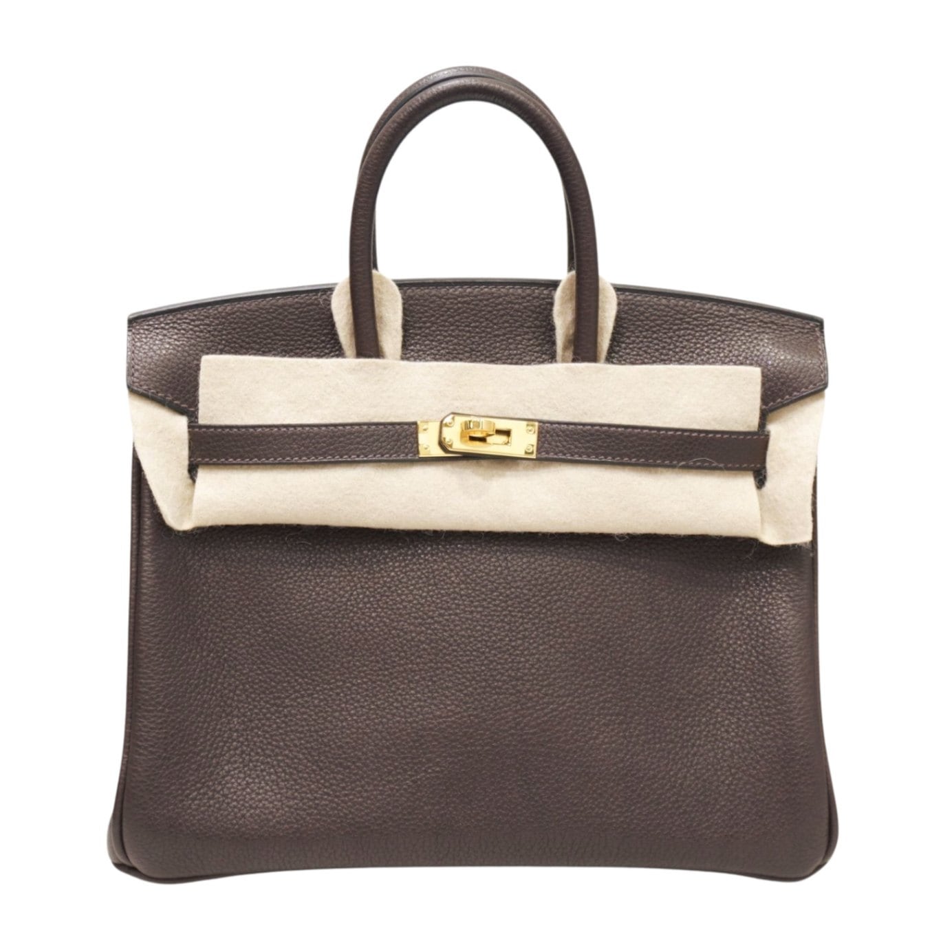 HERMES (エルメス) バーキン25 ハンドバッグ エベーヌ(G金具) バレニア