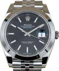 ROLEX (ロレックス) デイトジャスト41 126300 ブラック SS 未使用 心斎橋店 CAT-712