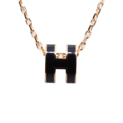 HERMES(����᥹) �ݥåץ��å���H�ߥ� �ͥå��쥹 �֥�å� YG��� ̤���� NAB-748 (̾�Ų�Ź)
